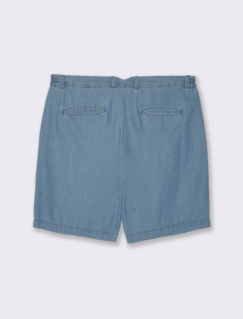 Bermuda chino in denim leggero da uomo - Denim chiaro