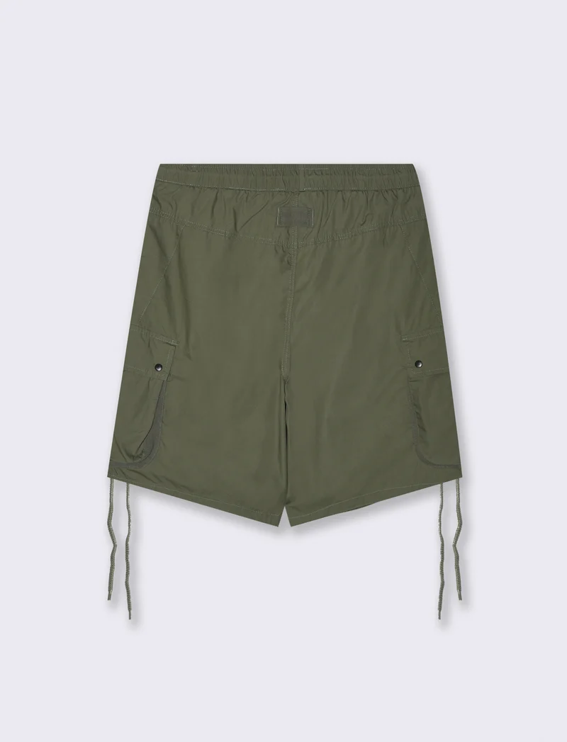Bermuda jogger cargo relaxed fit da uomo - Verde militare