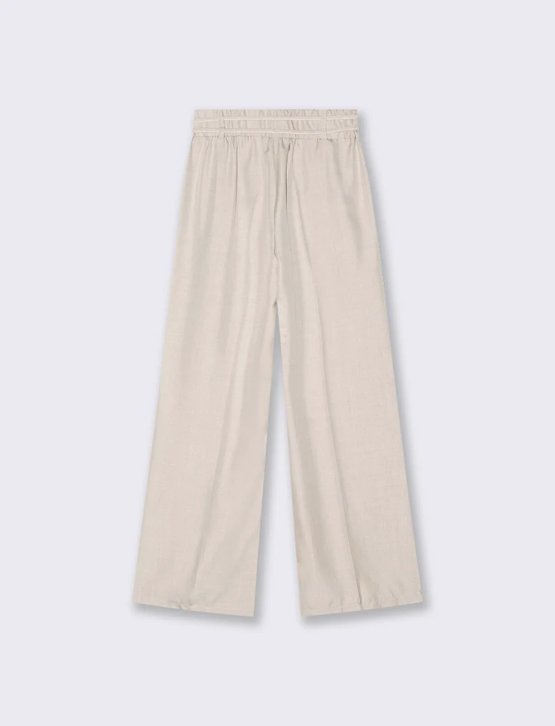 PANTALONE CON LACCI - Beige