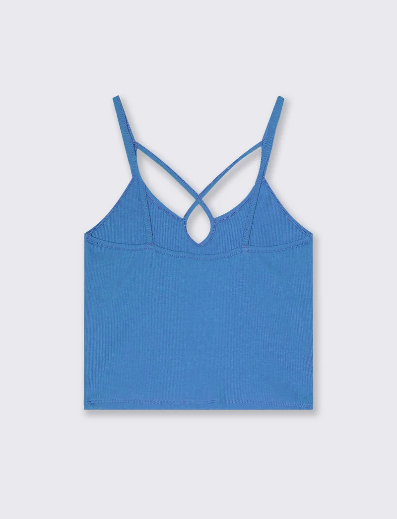Top a costine da donna - Bluette
