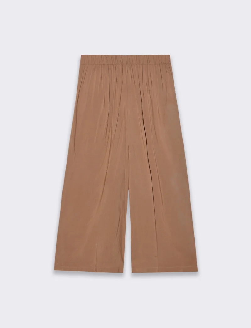 Pantalone coulotte da donna - Caramello