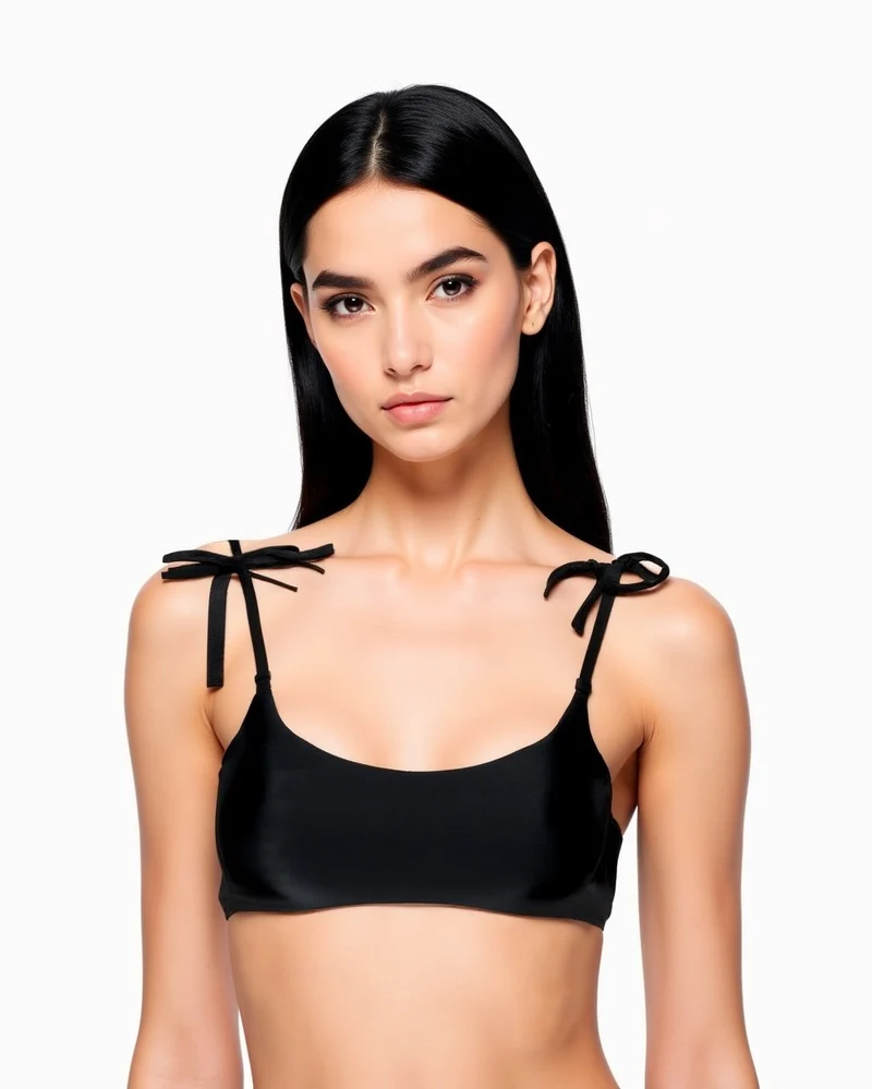Reggiseno mare donna top brassiere - Nero