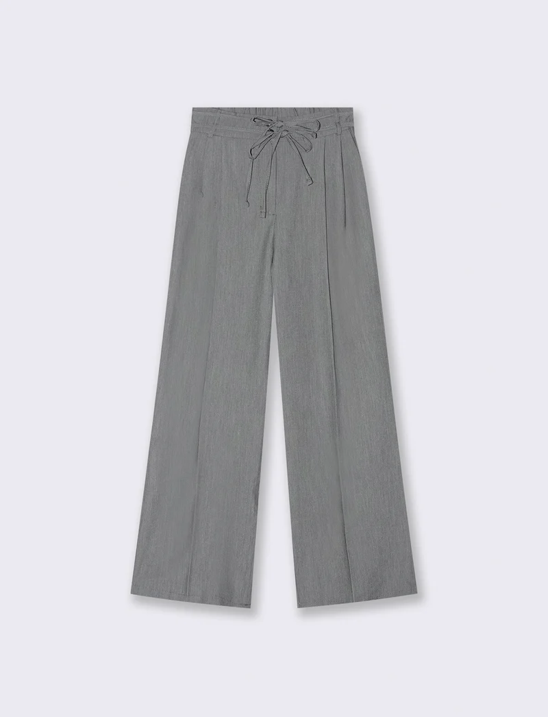 PANTALONE CON LACCI - Grigio