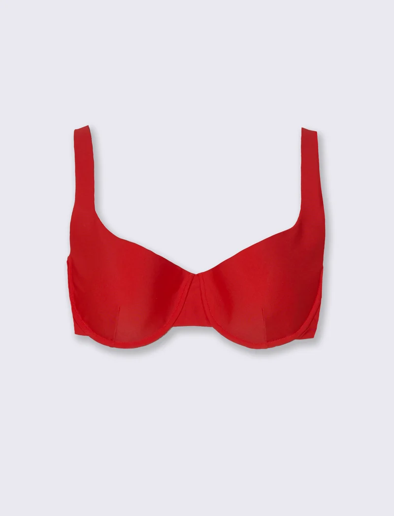Reggiseno mare coppe push up - Rosso