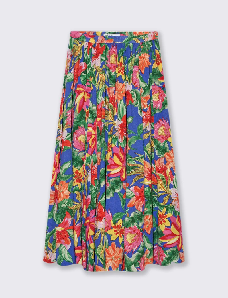 Gonna lunga con tasche da donna - var 2