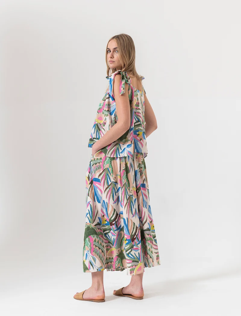 Gonna lunga con tasche da donna - var 1