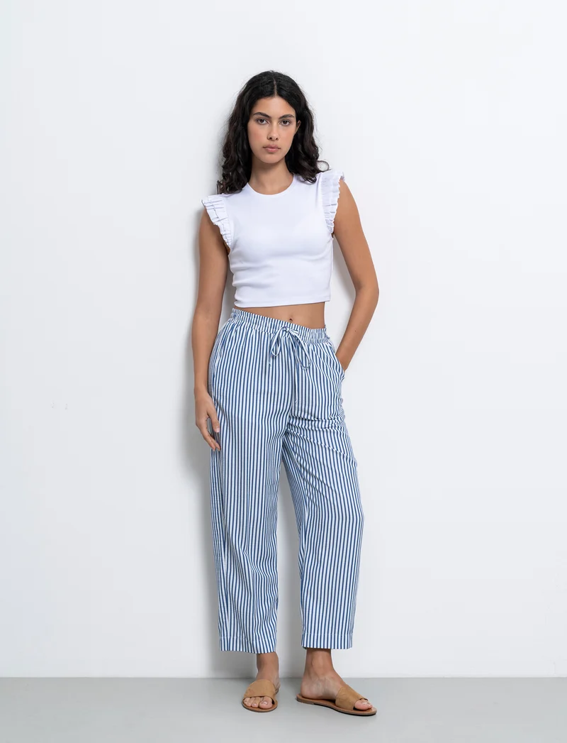 Pantalone con elastico in vita da donna - var 2