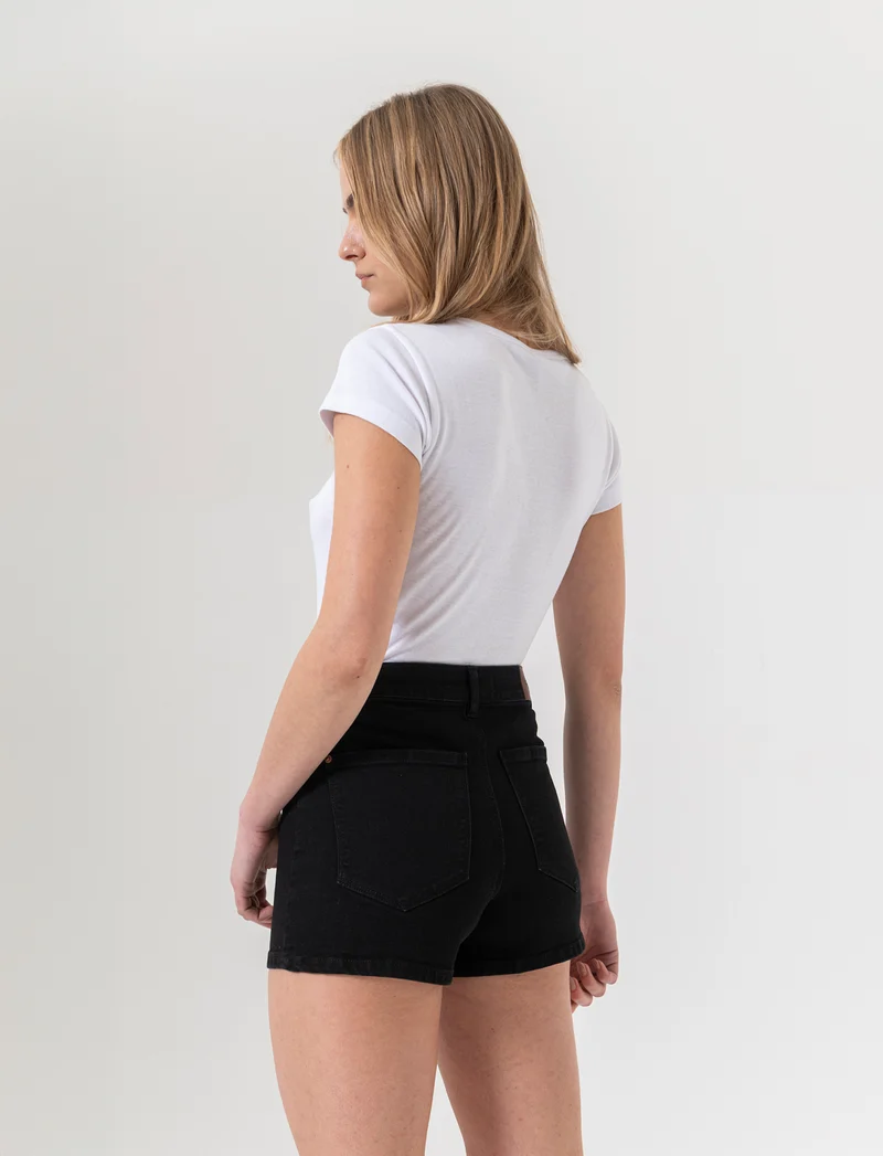 Short vita alta da donna - Nero