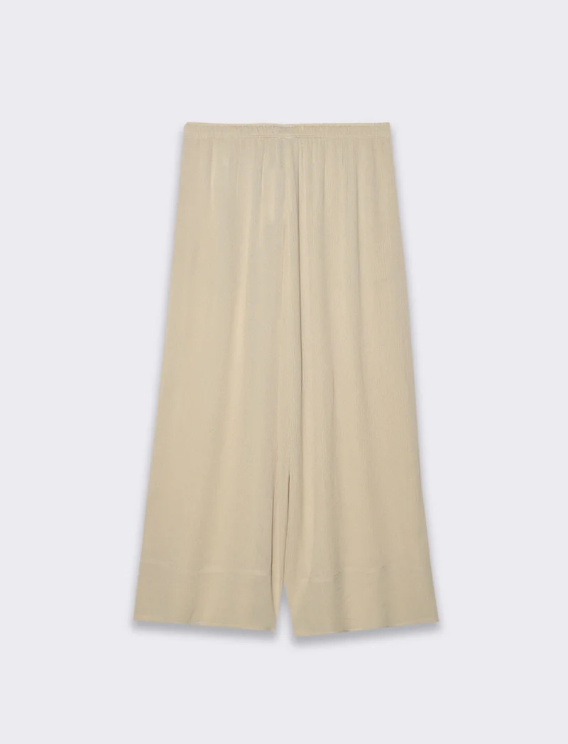 Pantalone coulotte da donna - Beige corda