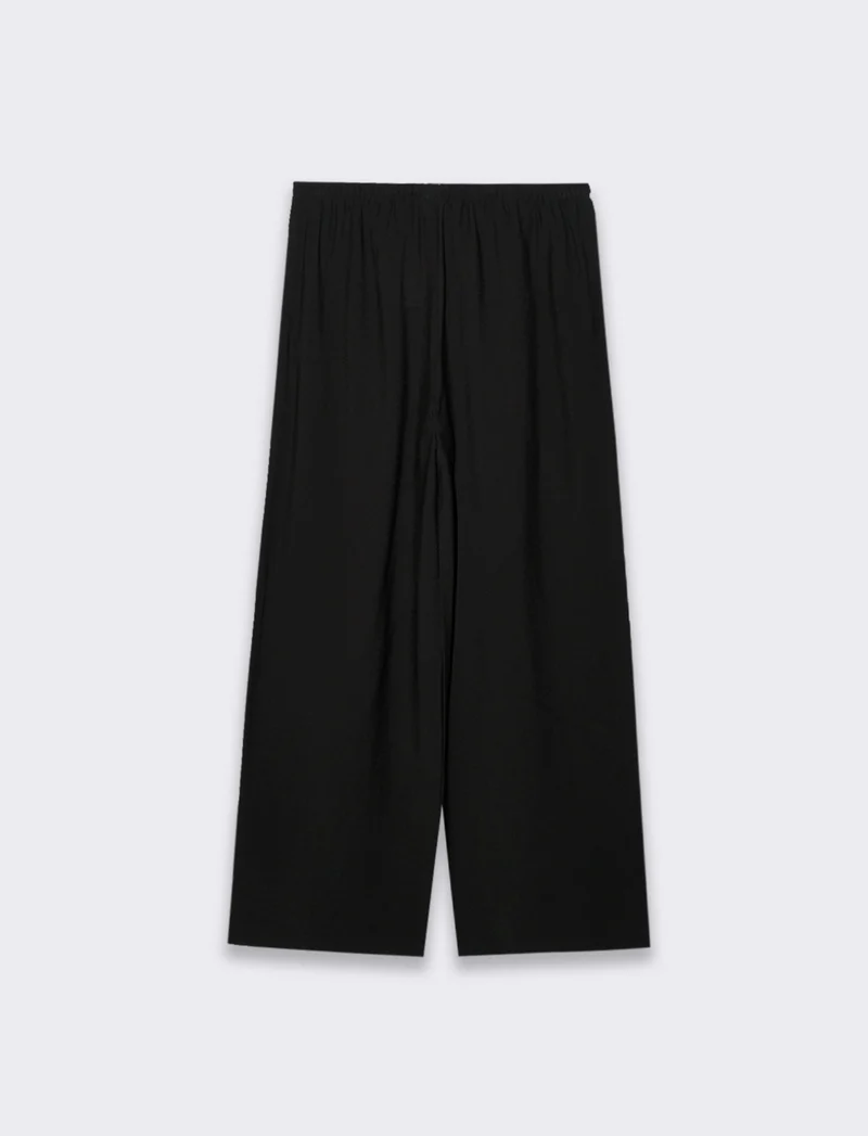 Pantalone con coulisse da donna - Nero