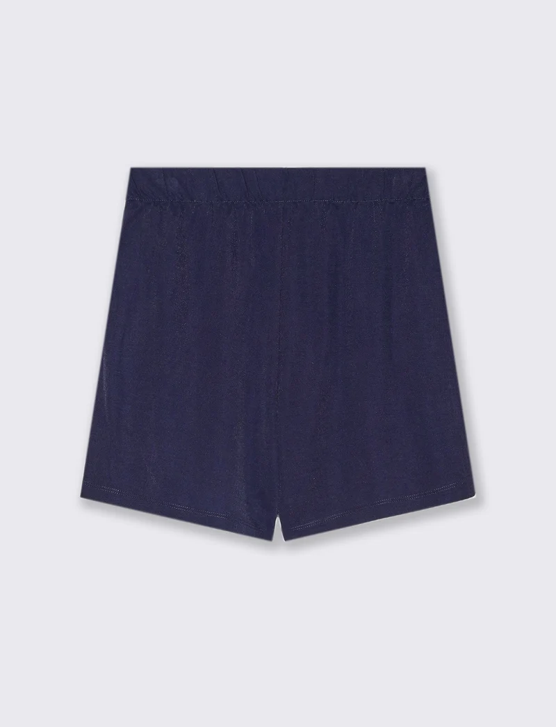 Short con pannello da donna - Blu