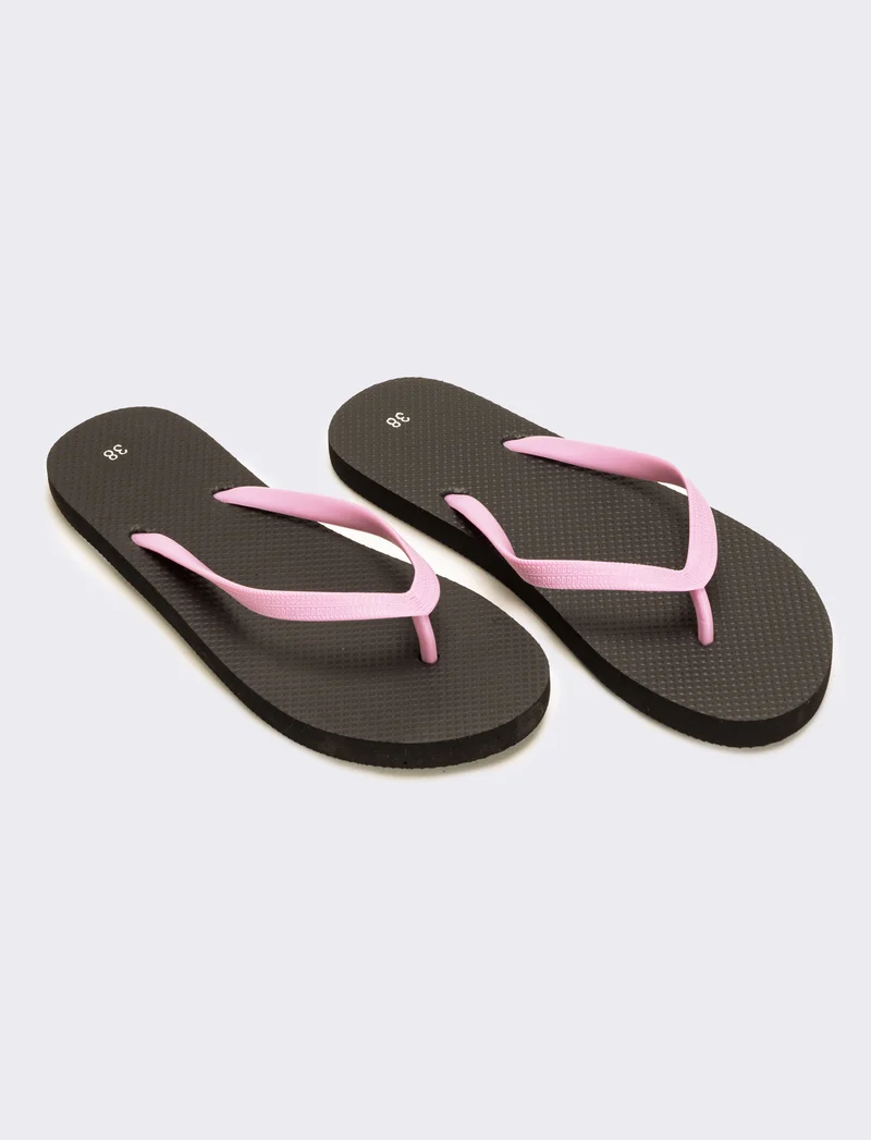 Infradito bicolor da donna - Rosa