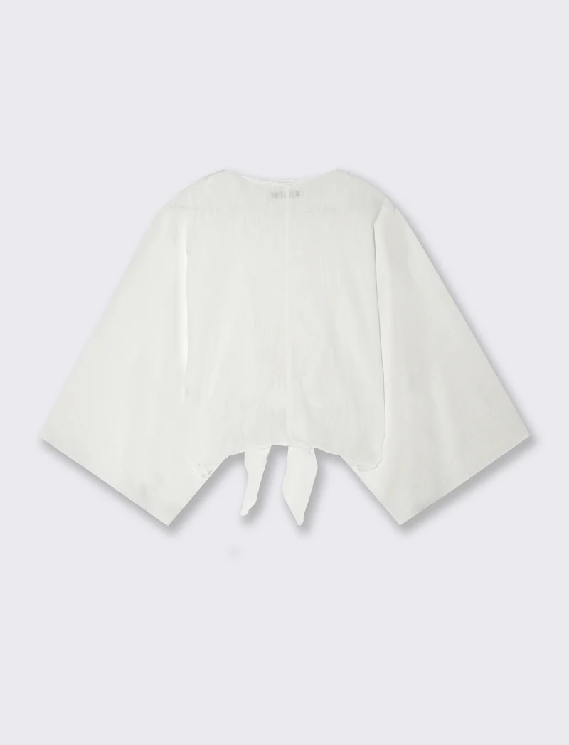 Casacca modello kimono da donna - Bianco