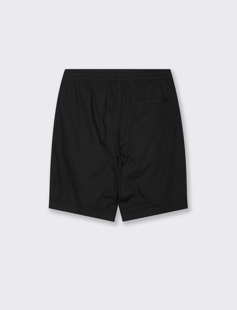 Bermuda jogger in cotone leggero da uomo - Nero