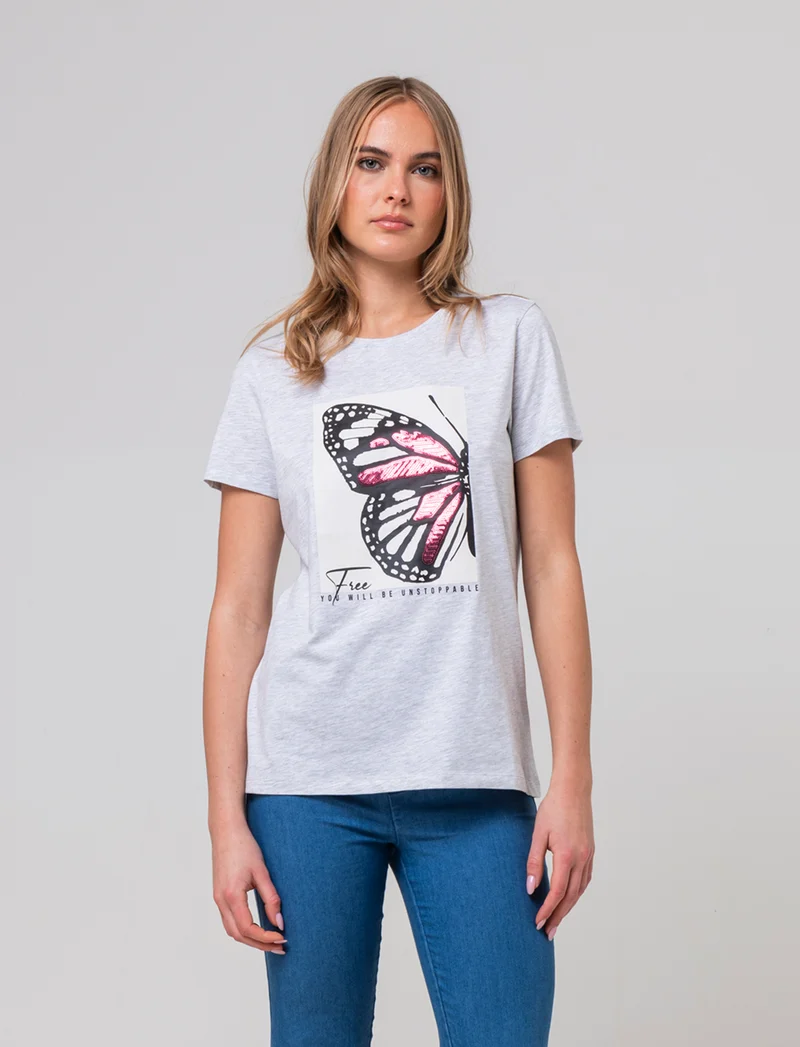 T-shirt con stampa da donna - var 3