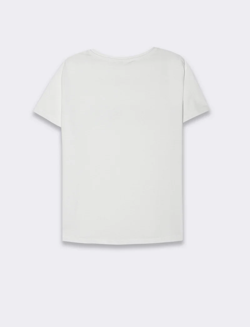 T-shirt con stampa e applicazioni da donna - var 2