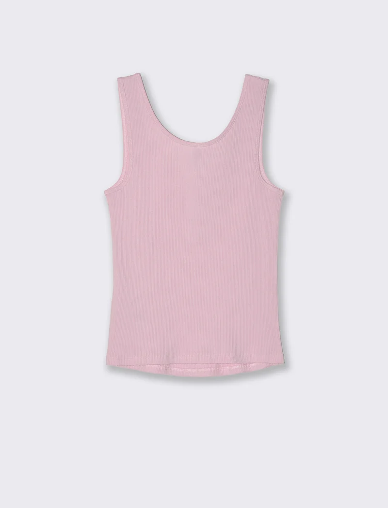 Top con scollo serafino da donna - Rosa chiaro