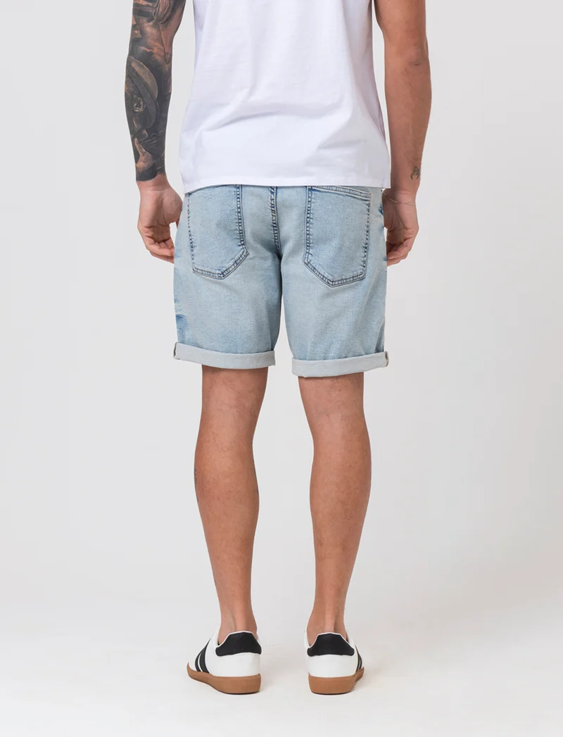 Bermuda jeans regular fit: da uomo - Denim chiaro