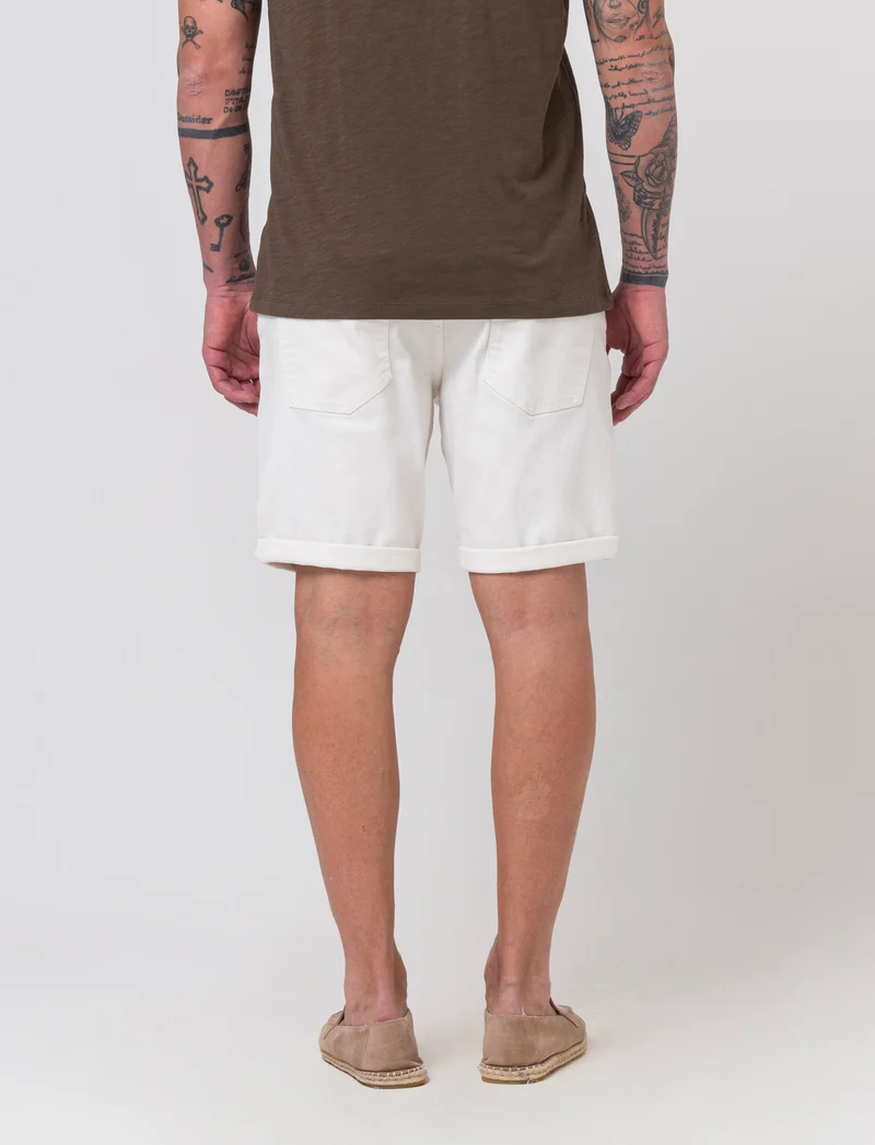 Bermuda jeans regular fit: da uomo - Bianco