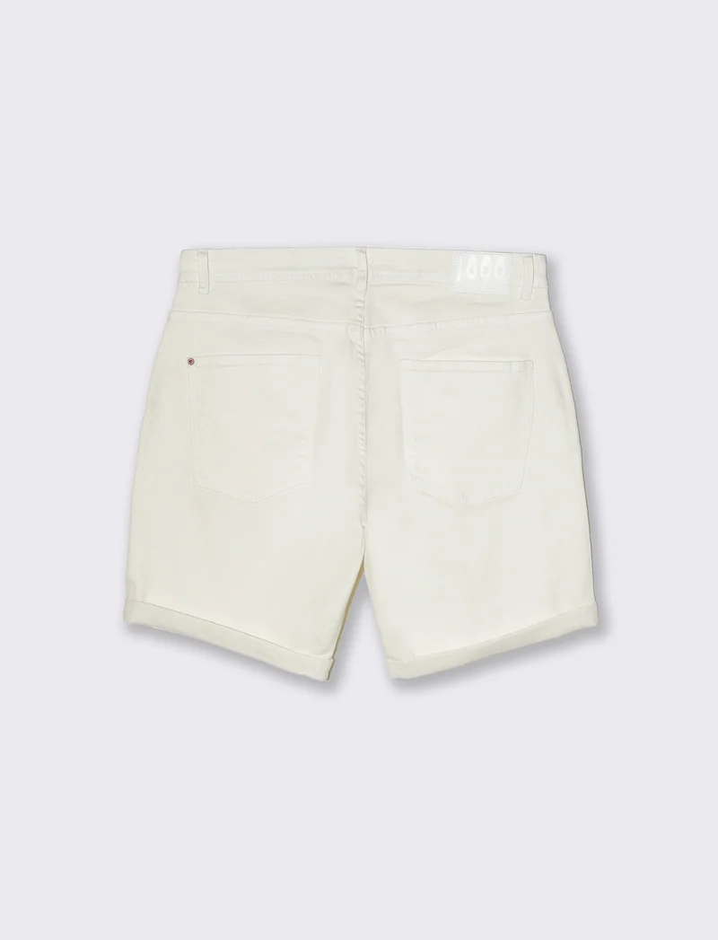 Bermuda jeans regular fit: da uomo - Bianco