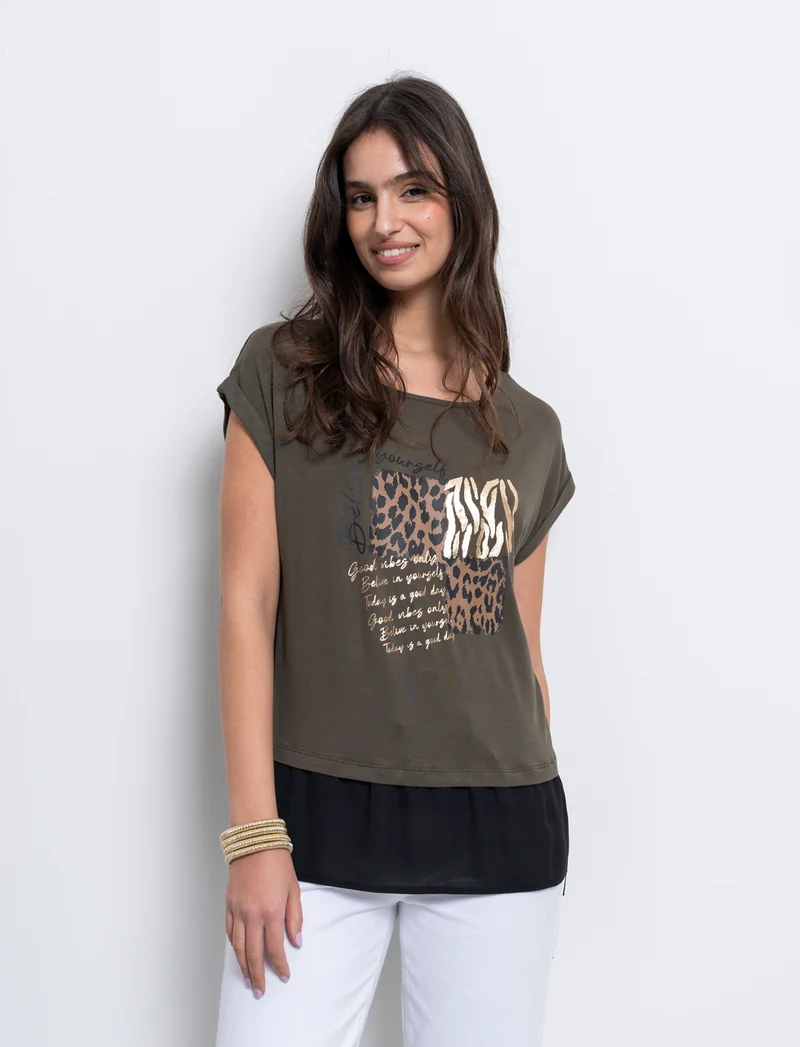 T-shirt con stampa da donna - Ve.milit.