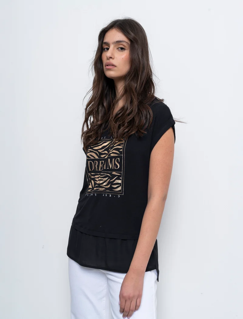 T-shirt con stampa da donna - var 2