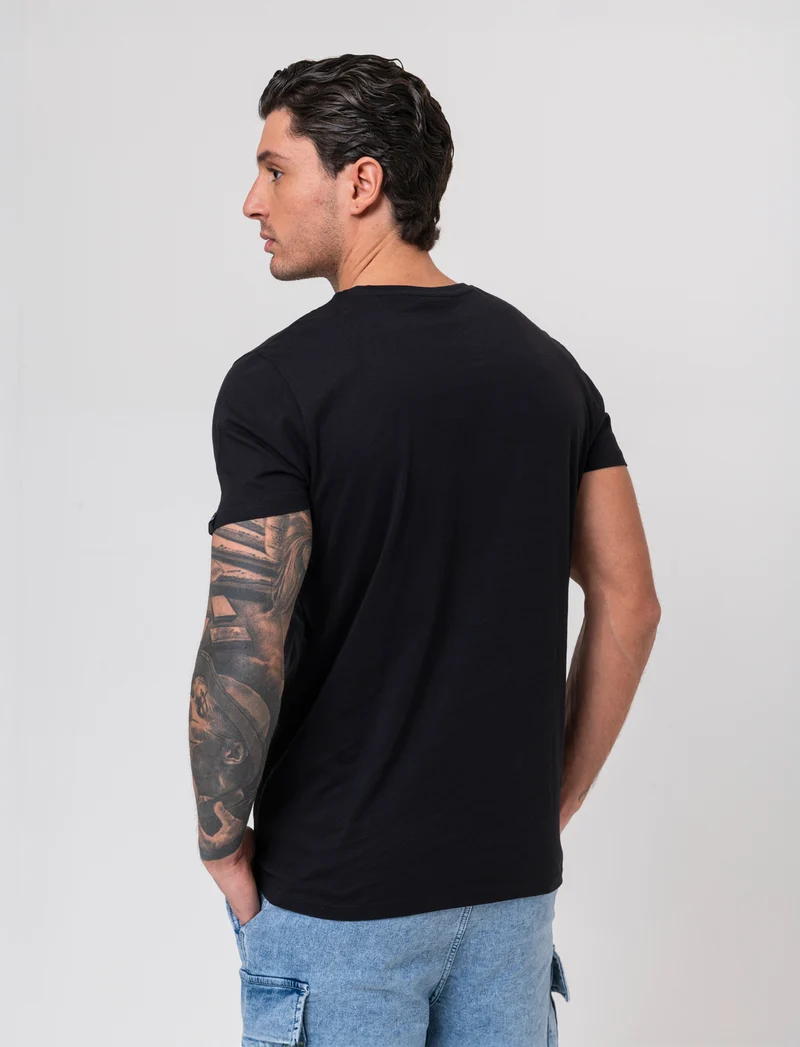 T-shirt stampa tamagotchi da uomo - Nero