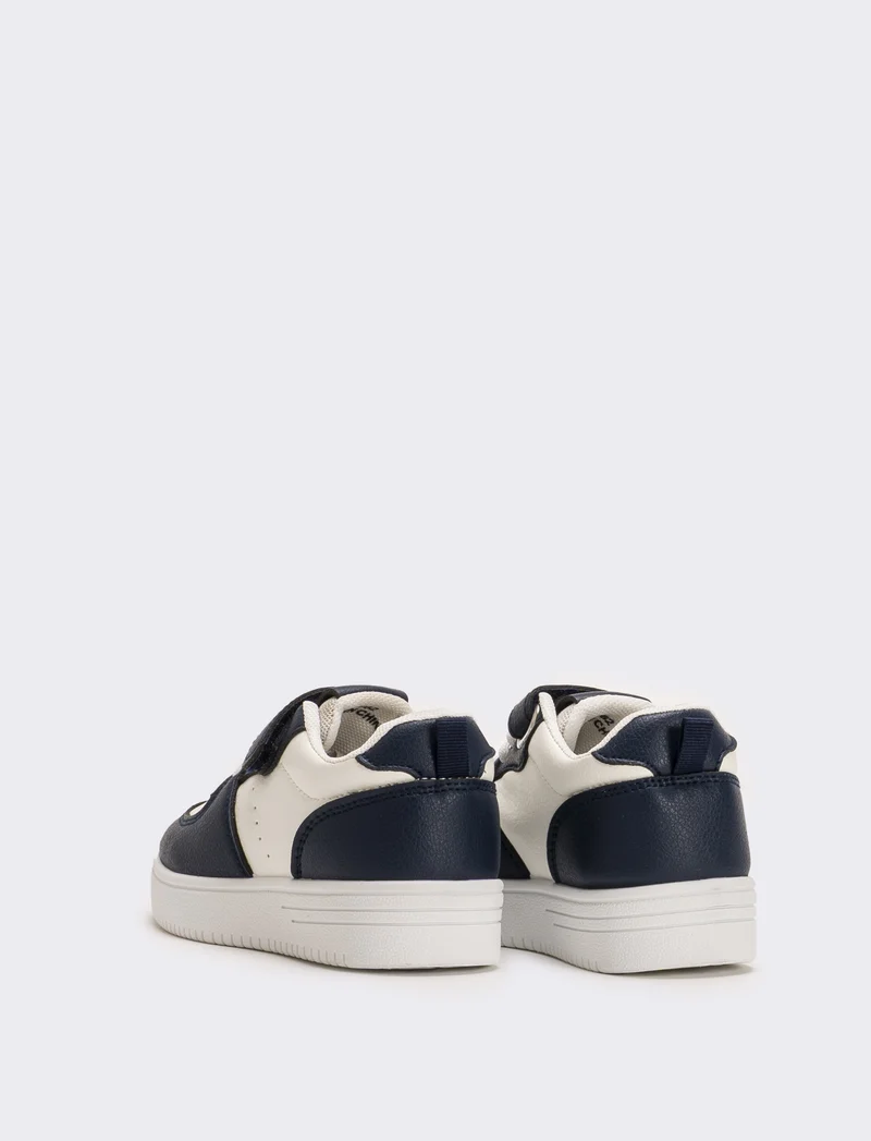 Sneakers da bambino con riporti a contrasto - Blu