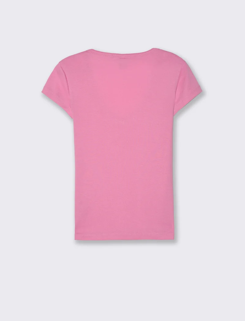T-shirt basica da donna - Rosa