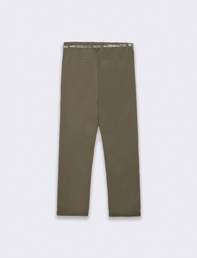 Pantalone con cintura da donna - Verde salvia