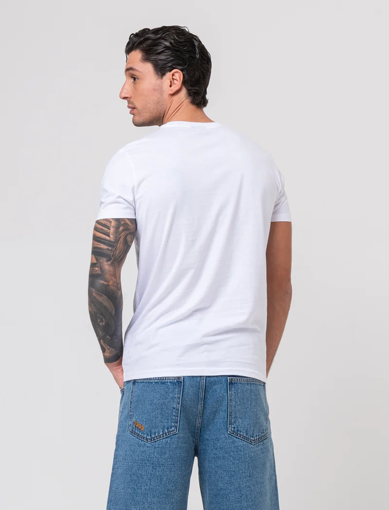 T-shirt con stampa One Piece da uomo - Bianco