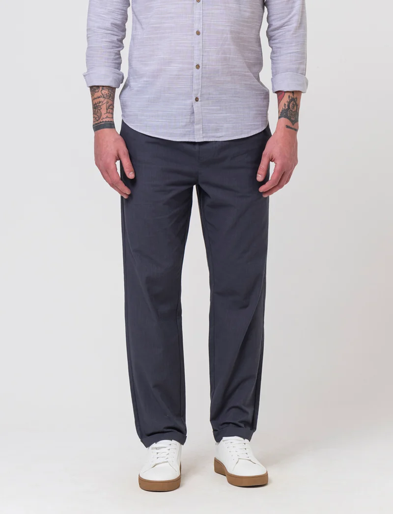 Pantaloni chino jogger cotone slub da uomo - Avion