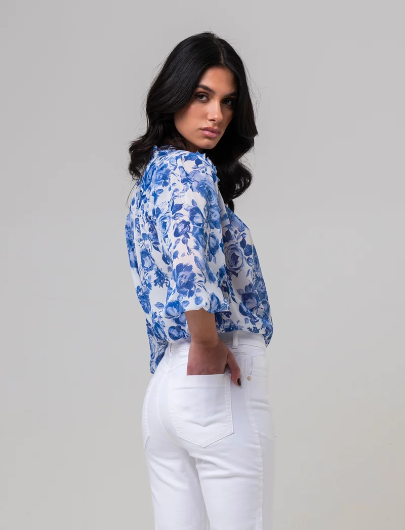 Blusa con ruches da donna - var 2