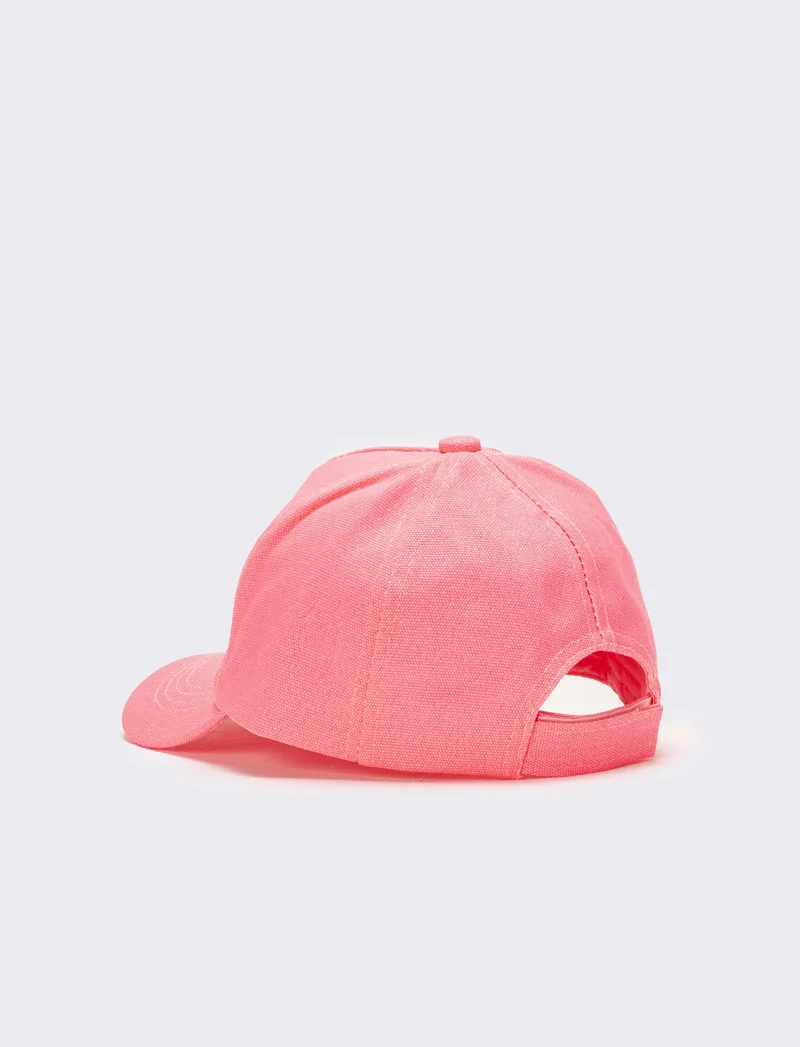 Cappello bambina baseball con rainbow - Fuxia