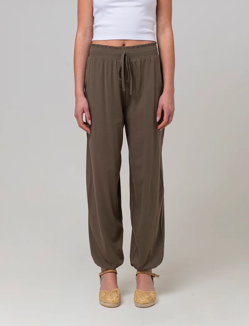 Pantalone stile odalisca da donna - Verde salvia