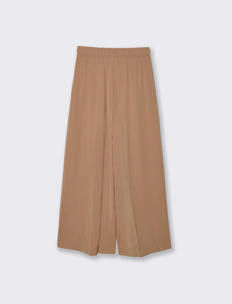 Pantalone con coulisse da donna - Caramello