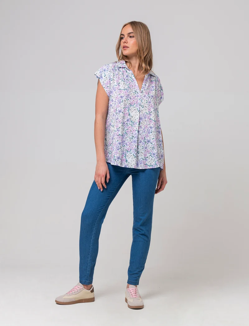 Casacca con scollo a v da donna - var 2