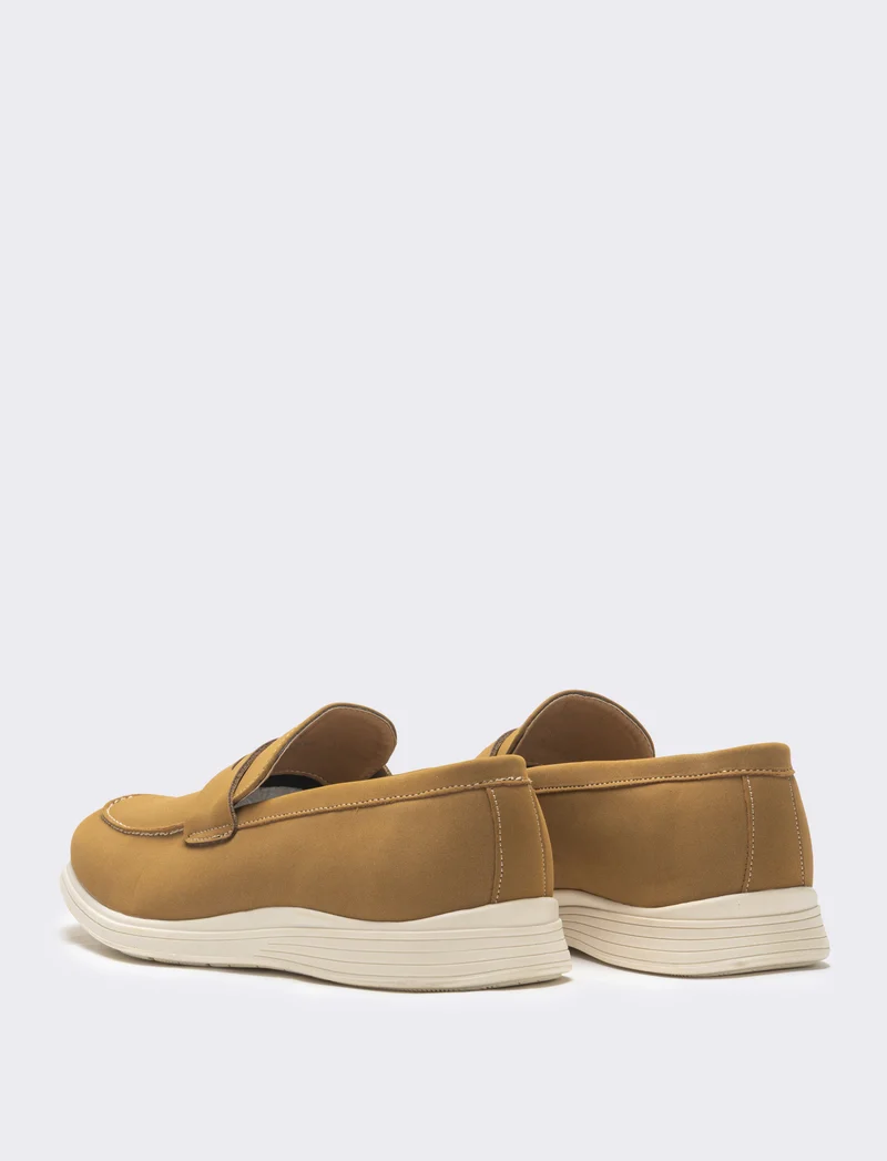 Mocassino da uomo scamosciato - Beige