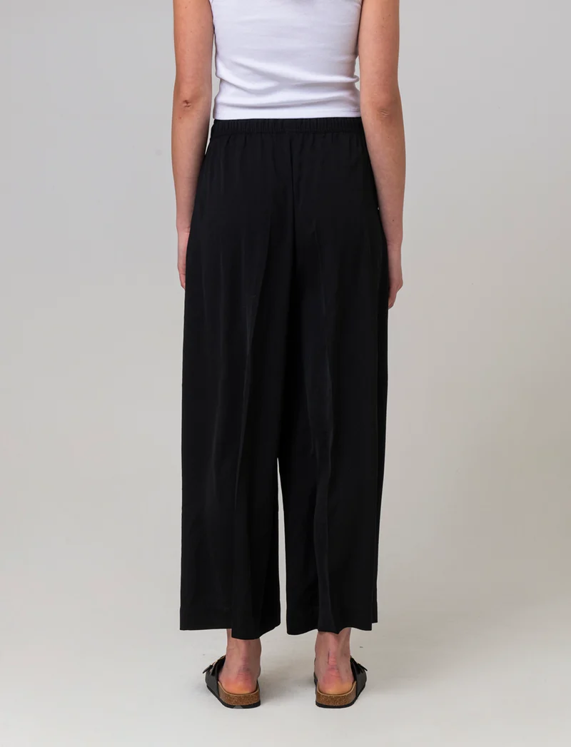 Pantalone con coulisse da donna - Nero