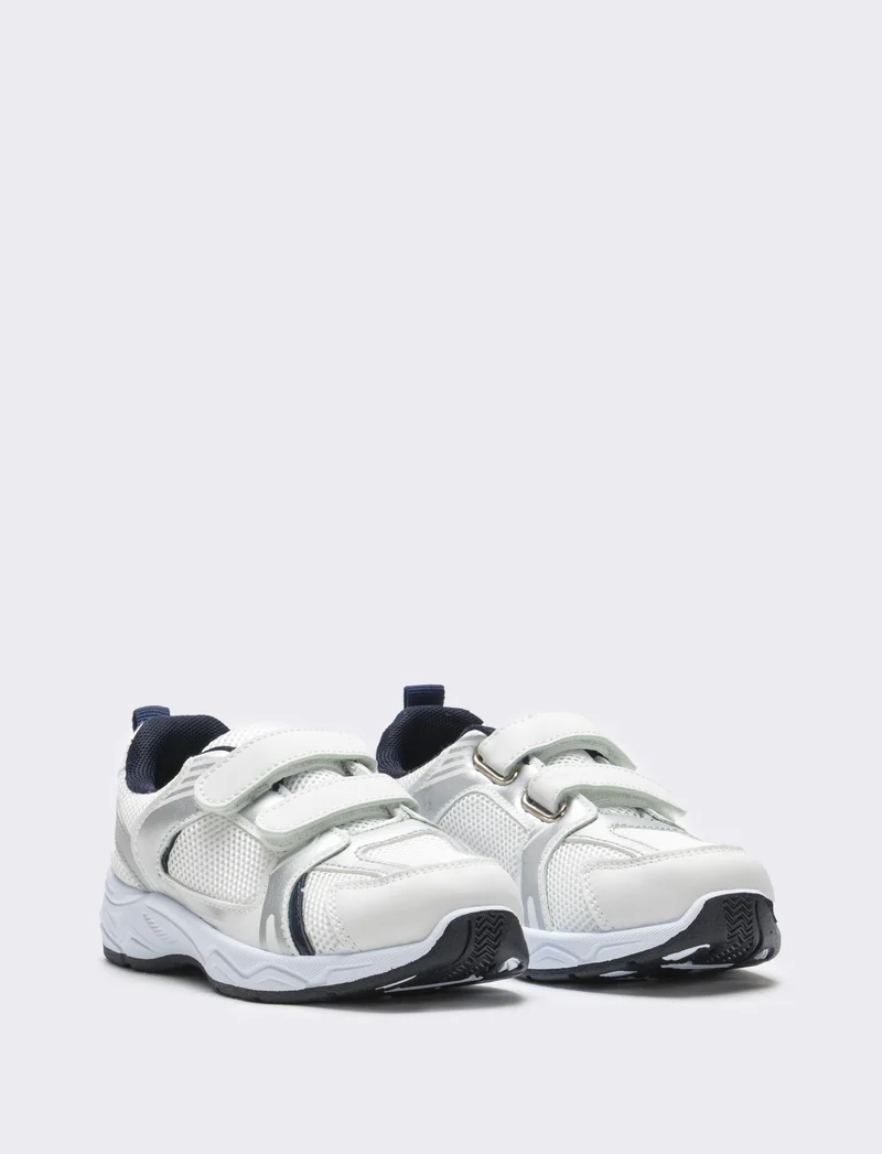 Sneakers multi elementi da bambino - Bianco