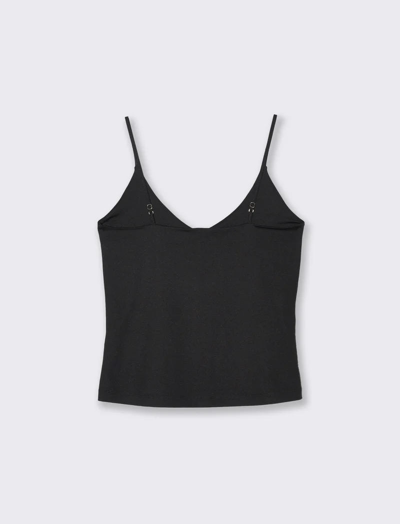 Top basico da donna - Nero
