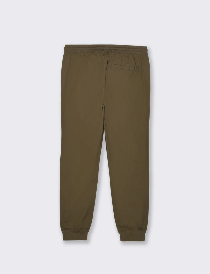 Pantaloni jogger in cotone da uomo - Verde kaki