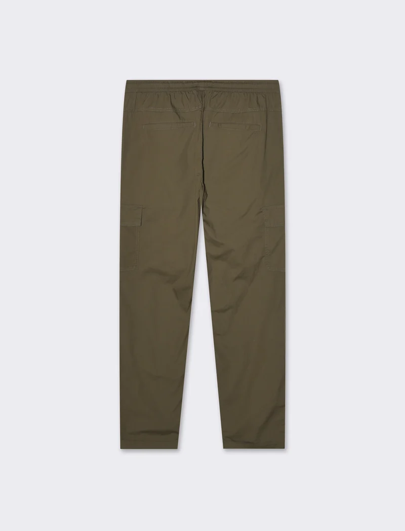 Pantaloni cargo jogger in cotone da uomo - Verde kaki