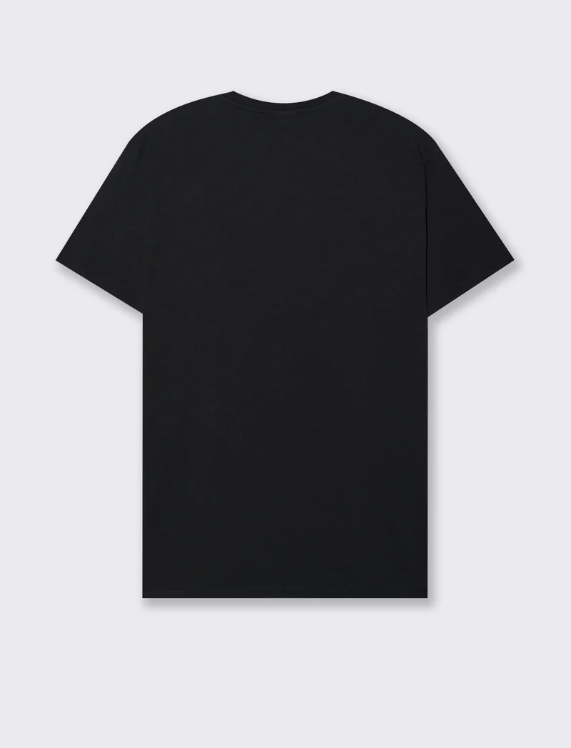 T-shirt stampa simpsons da uomo - Nero
