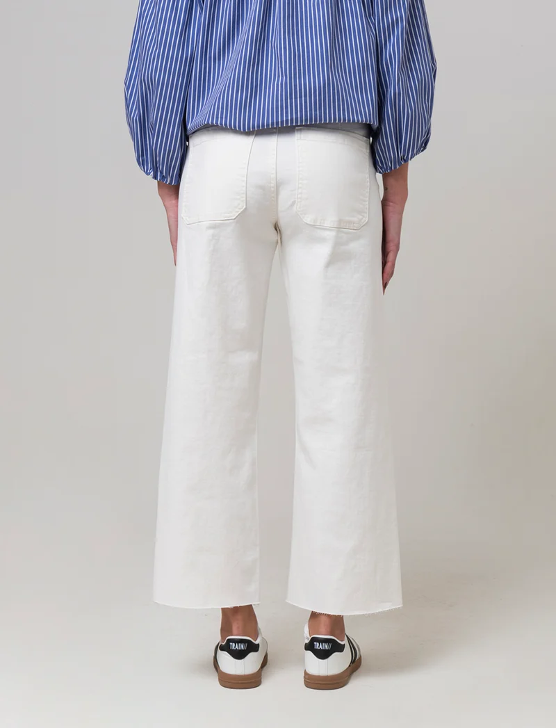 Jeans alla caviglia da donna - Bianco