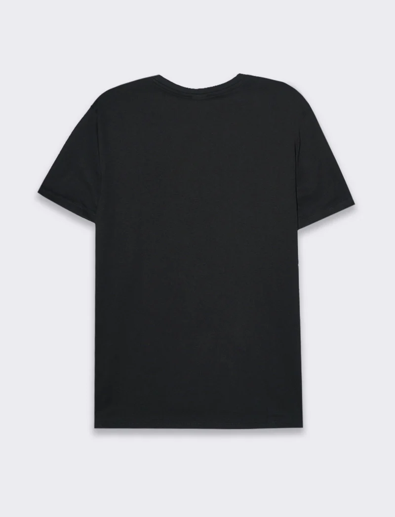 T-shirt stampa super man by dc comics da uomo - Nero