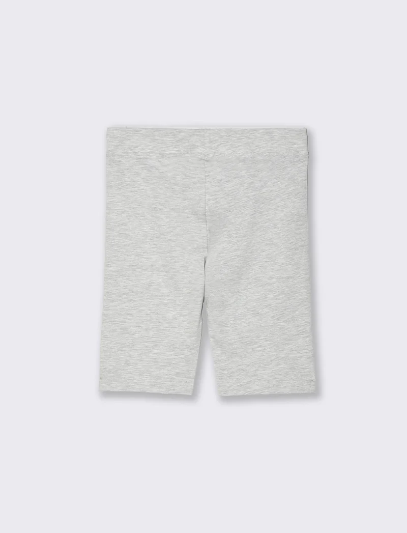 Leggings corto basico da donna - Grigio chiaro