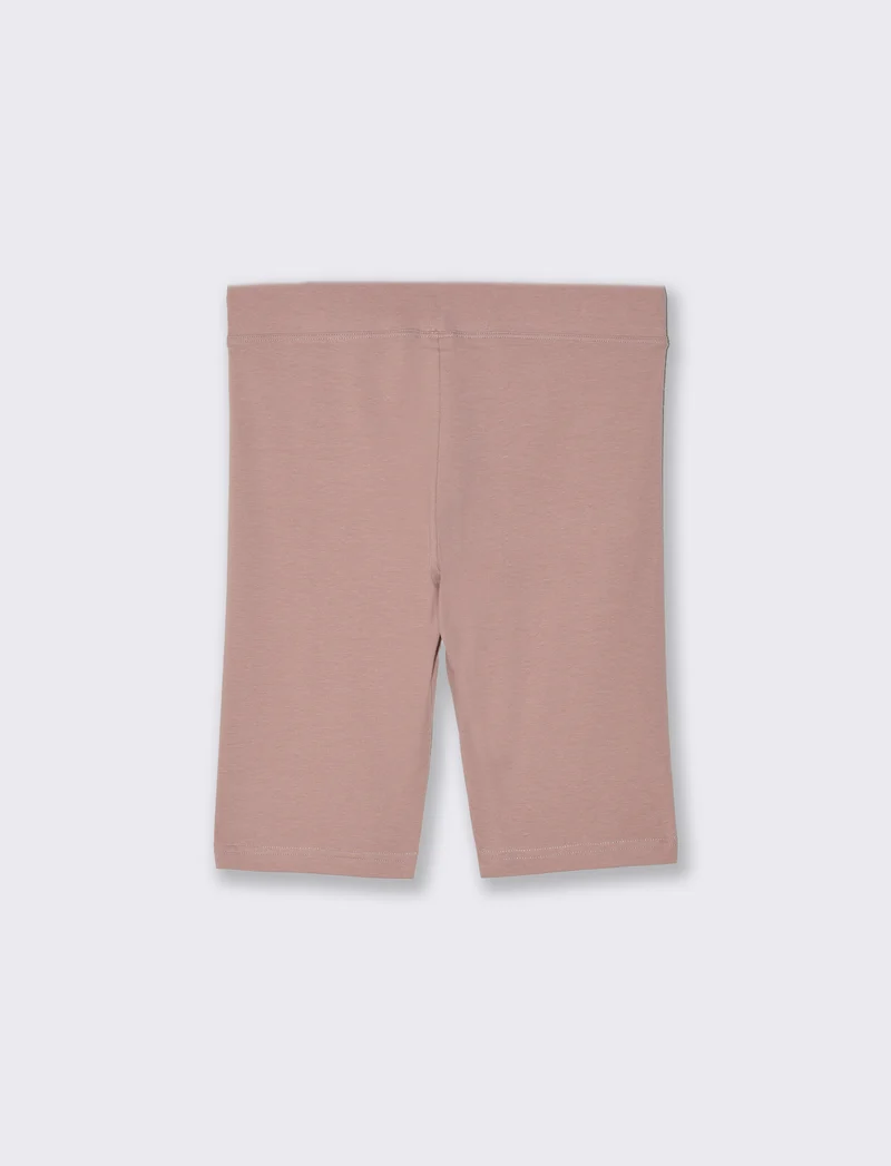 Leggings corto basico da donna - Rosa antico