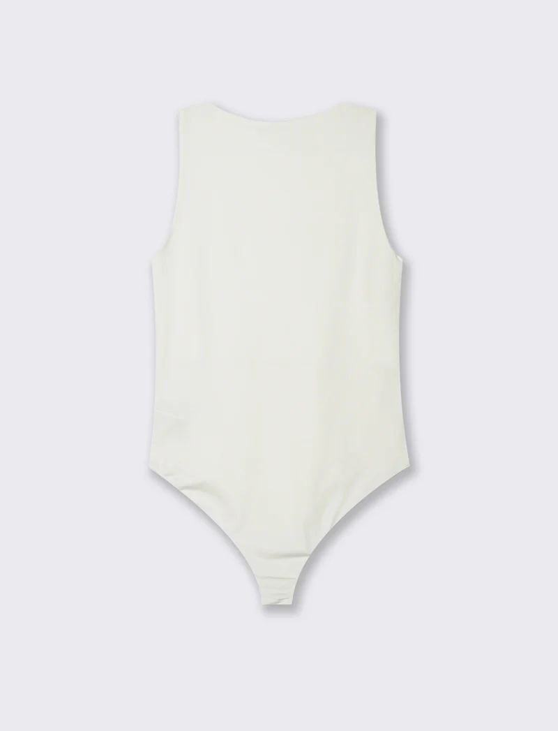 Body giromanica da donna - Bianco latte
