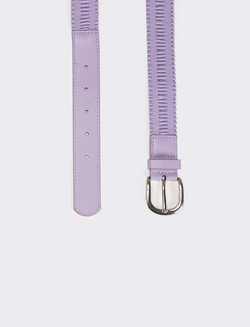 Cintura bambina goffrata - Lilla